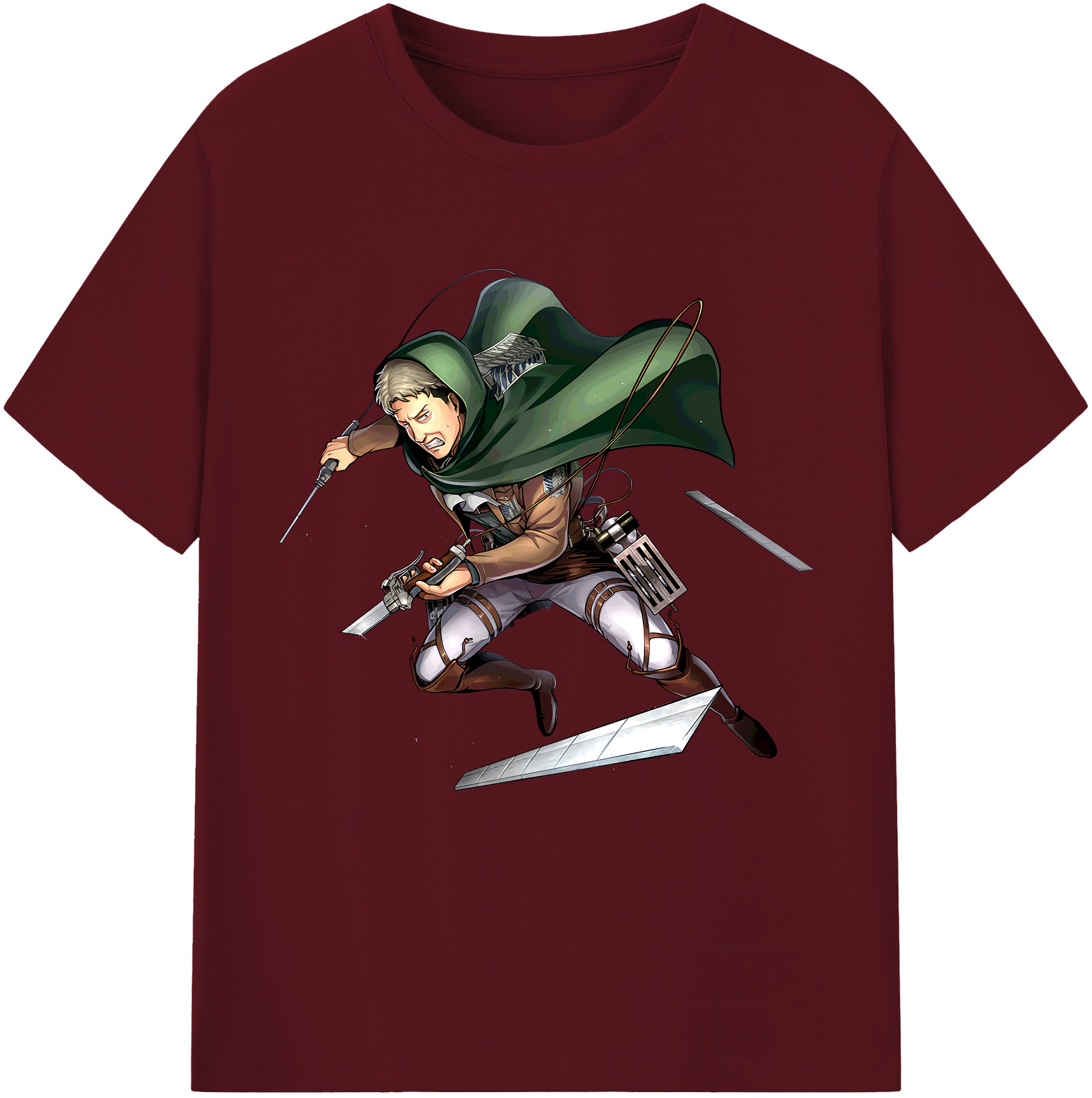 （画像用） 進撃の巨人 Attack on Titan 綿100％半袖Tシャツ（フロントプリント）
